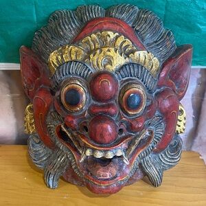 Red and Gold Decorative Mask
